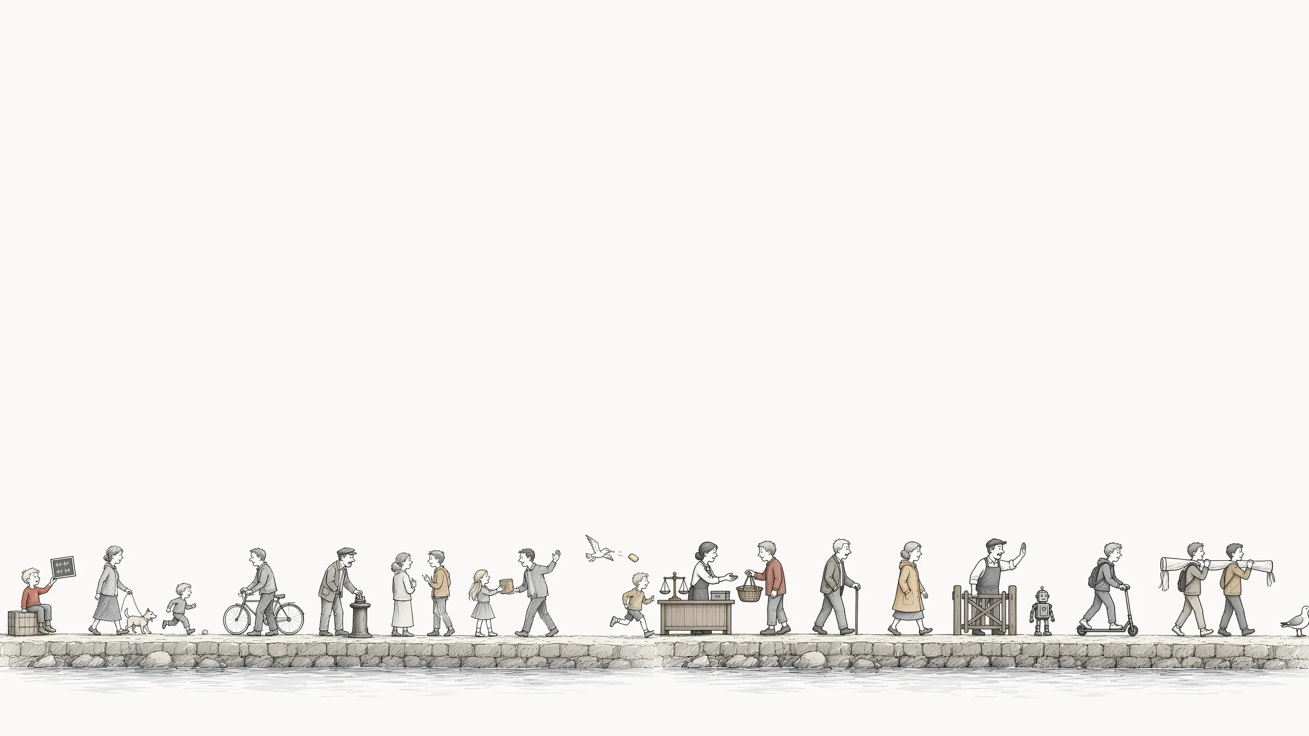 The quay. wallpaper, light